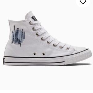 Converse Transluscent Barcode High-Top Sneakers - White & Black